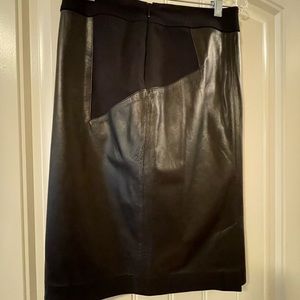 Etcetera skirt size 2 leather/ Viscose